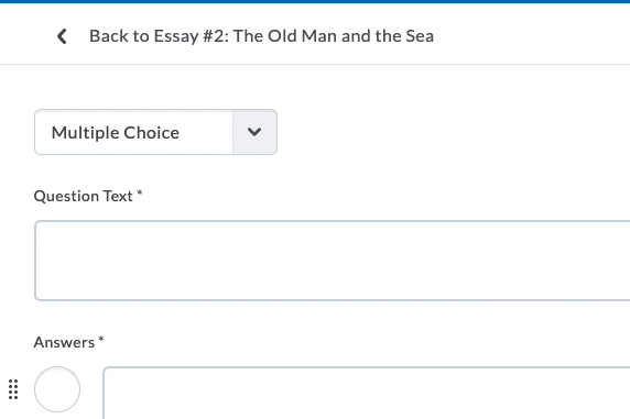 Quiz Authoring
